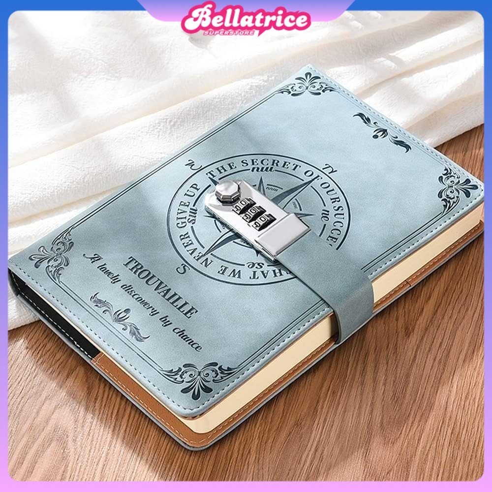 

Toddi Buku Jurnal Leather Diary 200 Halaman Grid A5 with Lock - TD22