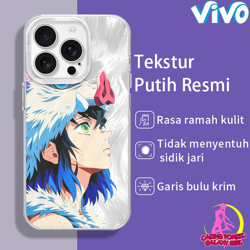 Anime pedang "Pembunuh Iblis" Inosuke Hashibira dan Fushigi Miya Casing For VIVO Y02 03 15 16 17 19 