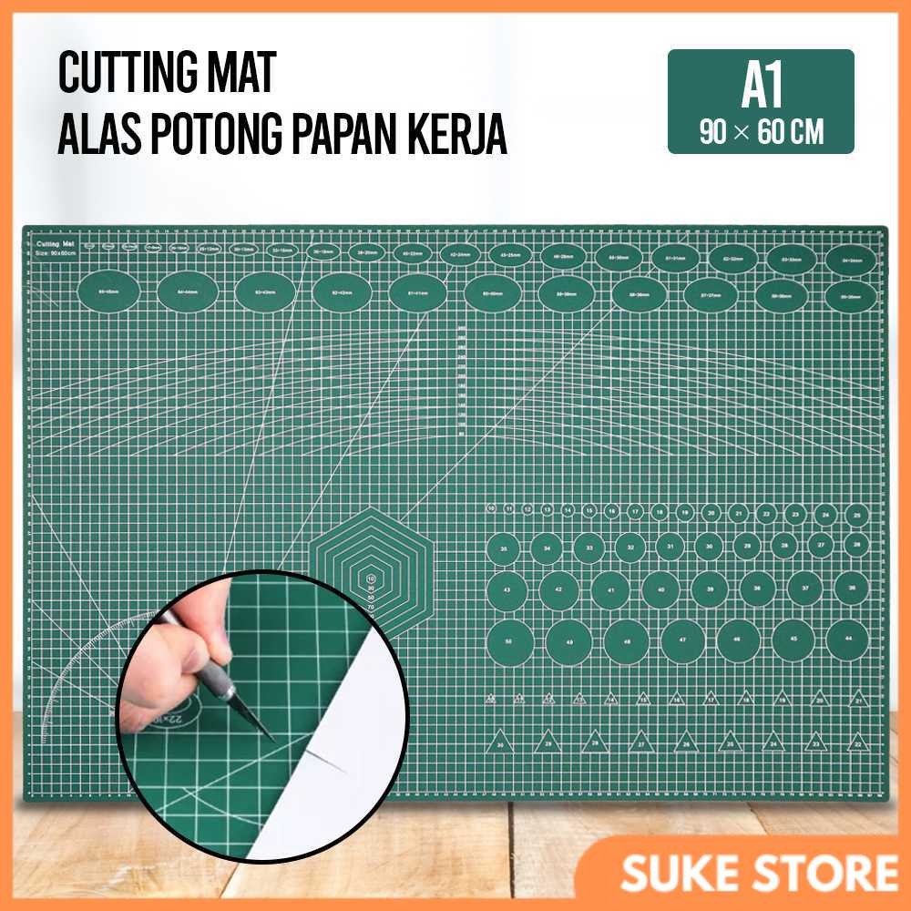 

QJH Working Pad Cutting Mat Alas Potong Papan Kerja A1 90x60cm - QJ4