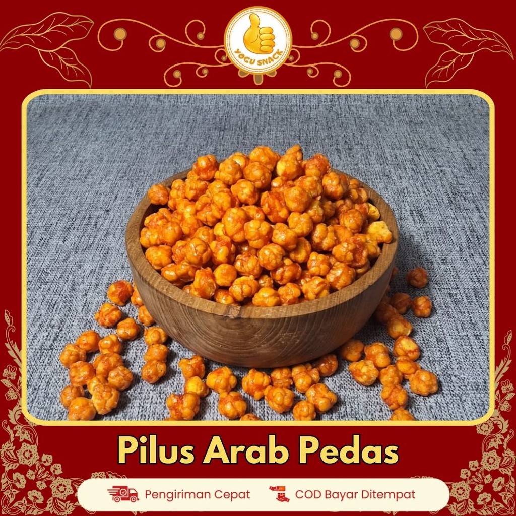 

Yogu Snack Pilus Arab Pedas 250gr - Rasa Pedas Manis | Snack Kiloan Murah Lebaran