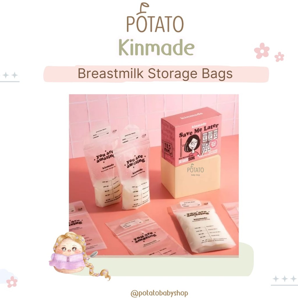 Kinmade Breastmilk Storage Bags Kantong ASI 100,150 & 250 ml