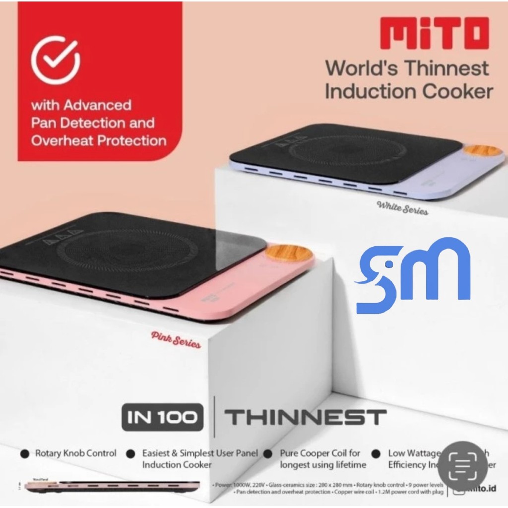 Kompor Listrik Mito IN 100 Induction Cooker IN100 Low Watt