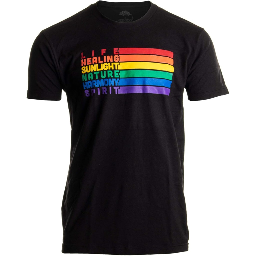 Arti Bendera Kebanggaan | Lesbian Gay Biseksual Transgender LGBTQ Pria Wanita T-Shirt