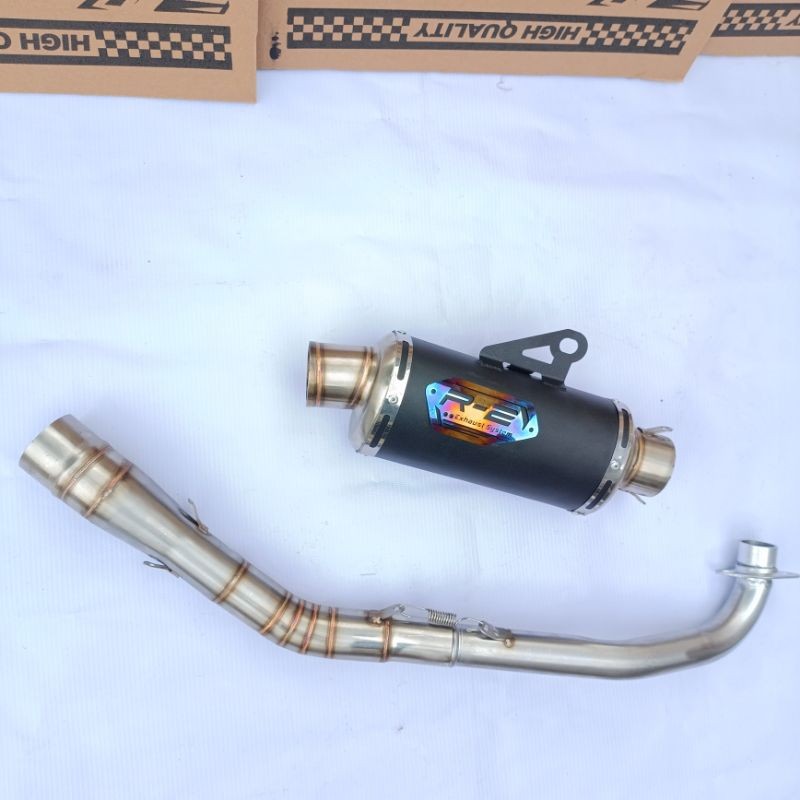 Knalpot Original R2 Muffler GTX  Boreup Harian pemasangan standrt Jupiter z Robot Vega R ZR Karisma 