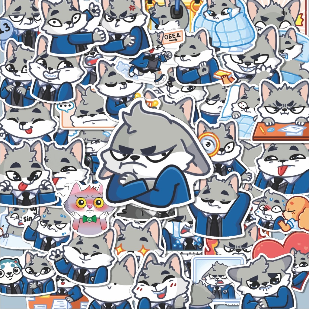 

100PCS Lucu Stiker Kartun ALF Stiker Aesthetic Stiker Anti Air Stikers Berperekat Waterproof sticker decal buat Motor Helm Buku Journal Koper Casing HP Laptop Botol Minum Hadiah anak