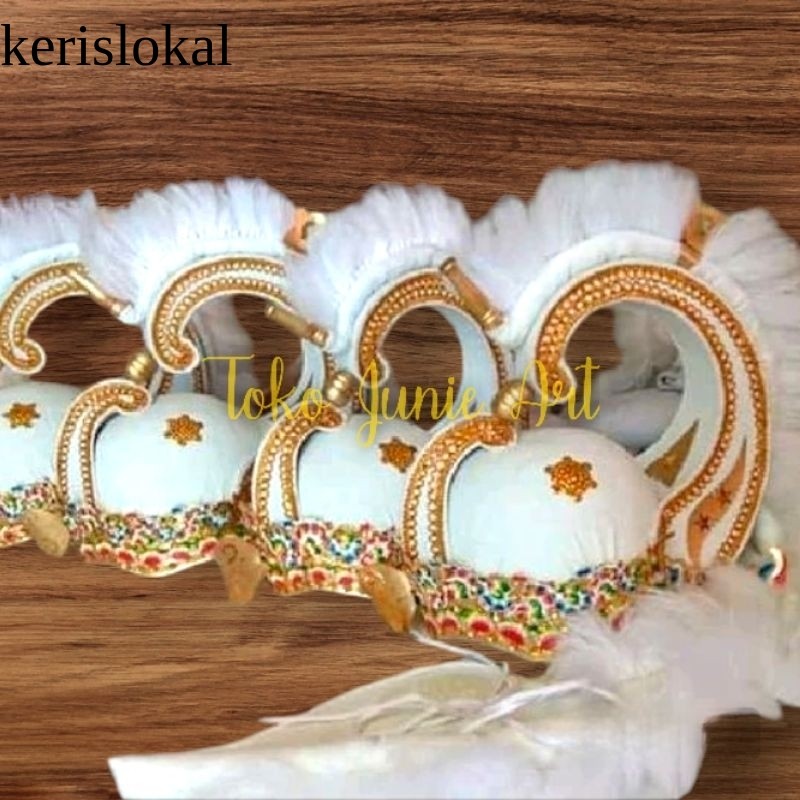 IRAH ANOMAN ATAU MAHKOTA ANOMAN PUTIH AKSESORIS WAYANG ORANG ATAU TARI KL17