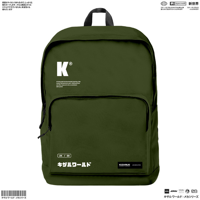 FASWEFA_SHOP  KIZARU Backpack KYOKO OLIVE