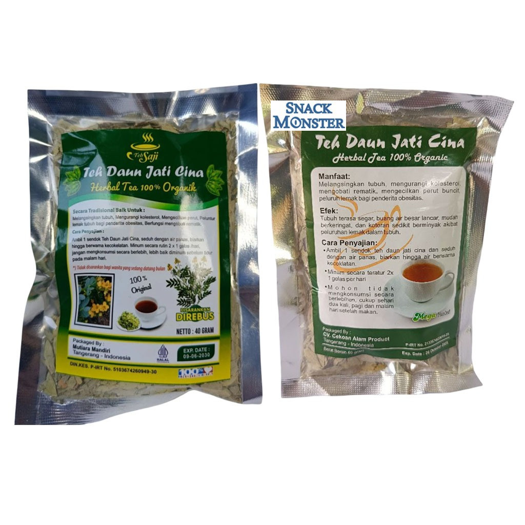 

Teh Jati Cina Teh Herbal Diet Pelangsing Alami - Netto 40 gr