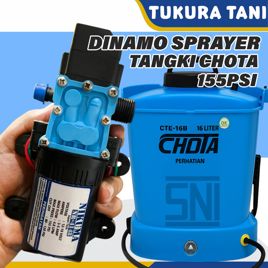 Dinamo sprayer CHOTA CTE 16B 155PSI - Dinamo sprayer khusus untuk sprayer CHOTA - NIKUMA ORIGINAL