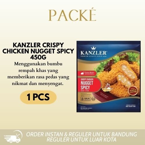 

Kanzler Spicy Crispy Chicken Nugget / Naget Ayam Pedas 450gr