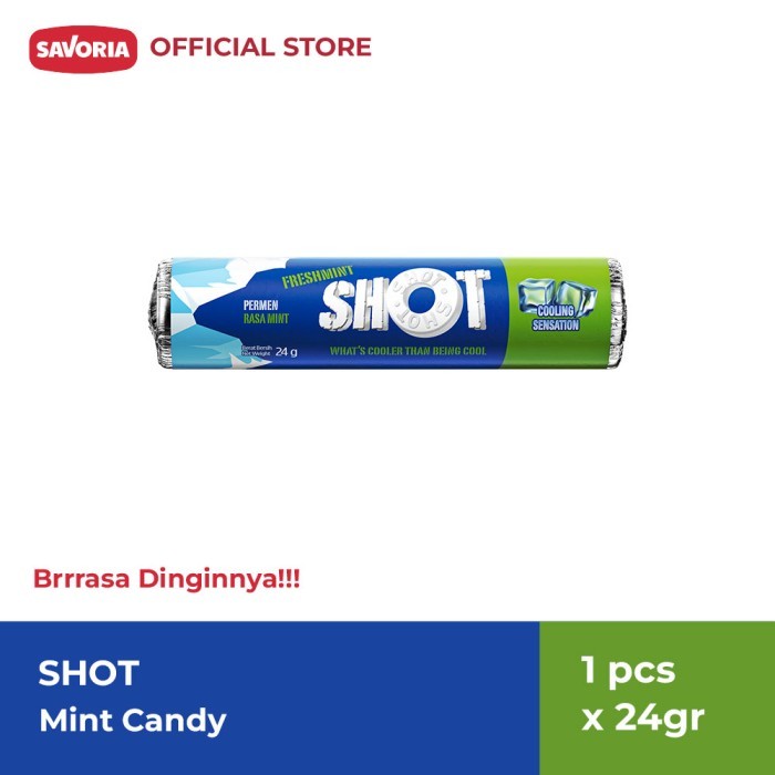 

SHOT Mint Candy Roll - Permen Mint Bolong 24g