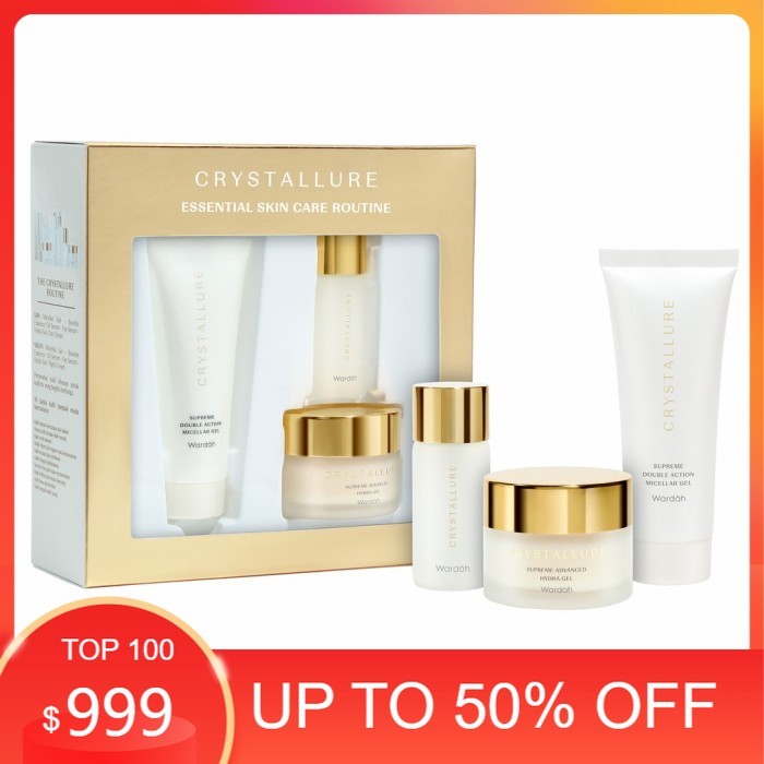 Trial Kit WARDAH Crystallure Essential Skin Care Routine (3 pcs)