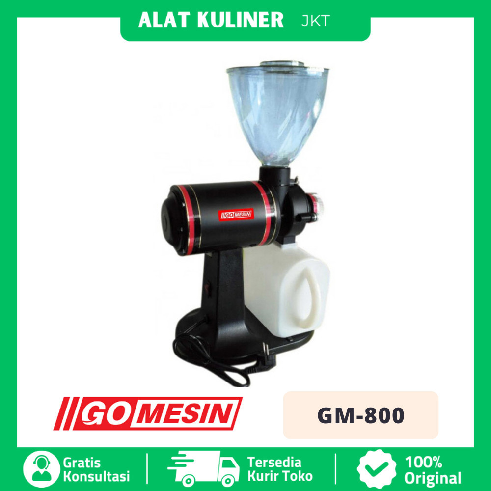Mesin Giling Biji Kopi Listrik Gomesin Gm-800 Coffee Grinder Electric