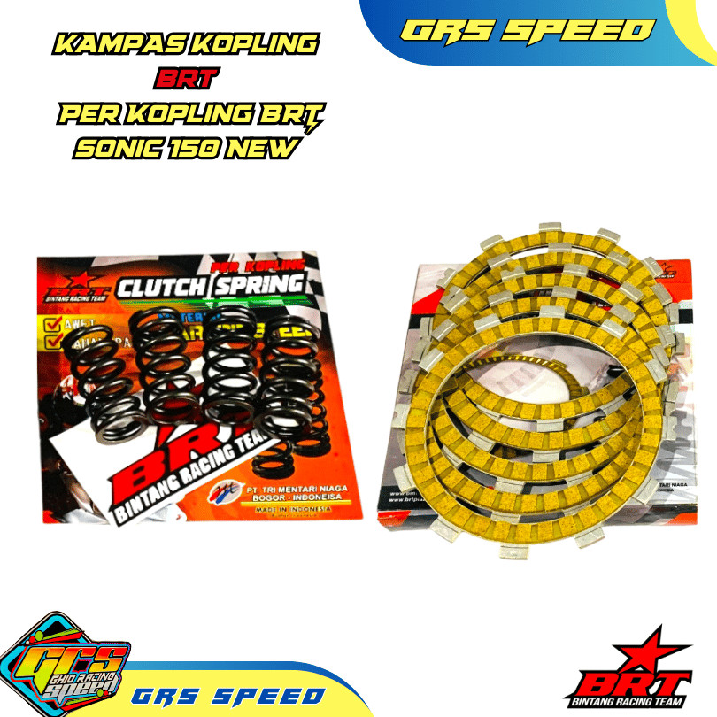 Paket Kampas & Per Kopling BRT SONIC New 150 CB CBR 150R