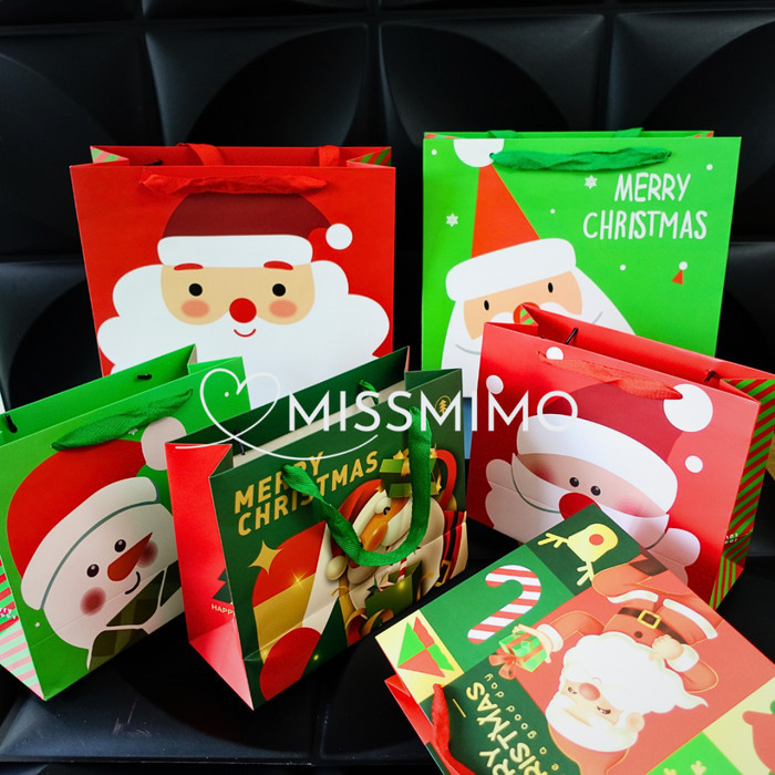 

Paper Bag Natal Christmas Tas Hadiah Kado Hamper Gift Kue Kering