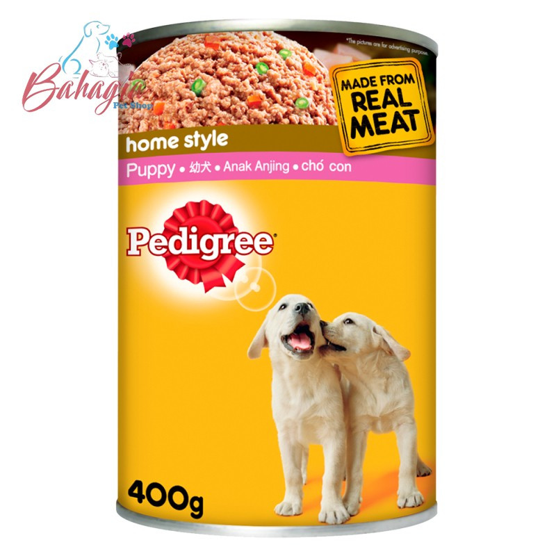 PEDIGREE PUPPY 400GR WET DOG FOOD-MAKANAN BASAH ANJING