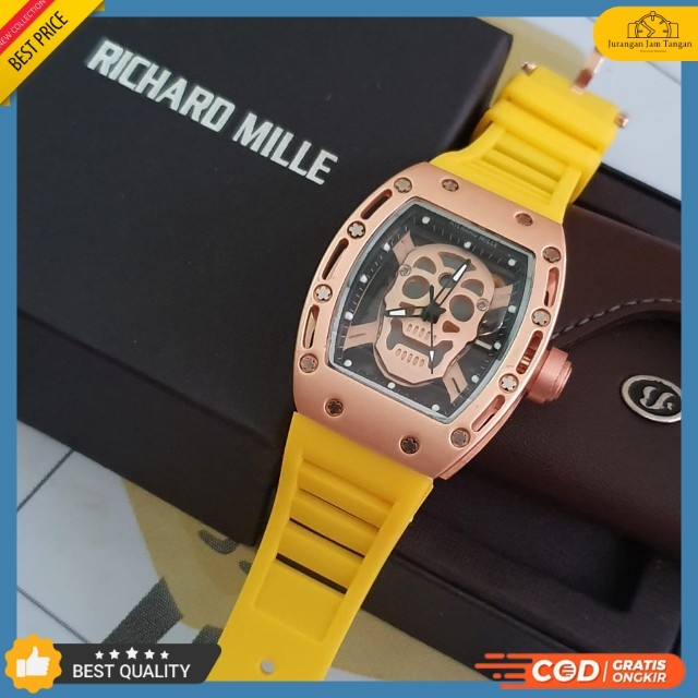 Grosir Jam Tangan Pria Sport RM Tengkorak YL0020 - Bisa Bayar Ditempat - COD