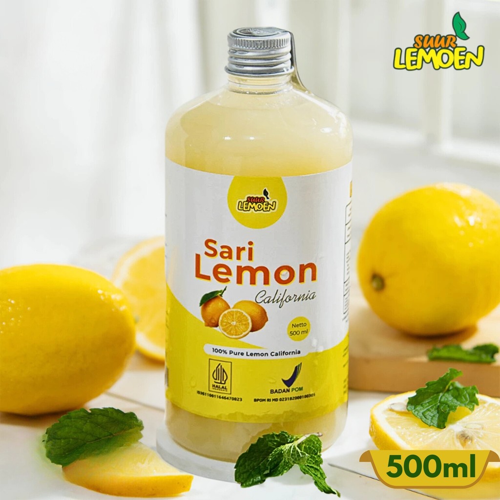 

Suur Lemoen Sari Lemon Air Lemon Murni Minuman Diet 500ml Lemon California