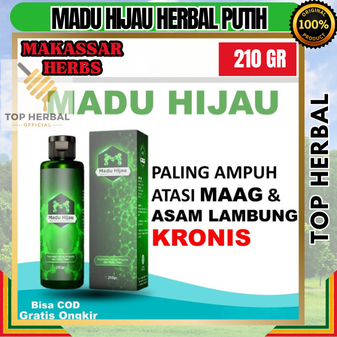 

MADU HIJAU HERBAL PUTIH 210GR Asli Original Berkualitas Tinggi BPOM Obat Herbal Paling Ampuh Untuk Asam Lambung Maag Kronis Akut Gerd Luka Pencernaan Top Herbal Official Makassar Gowa