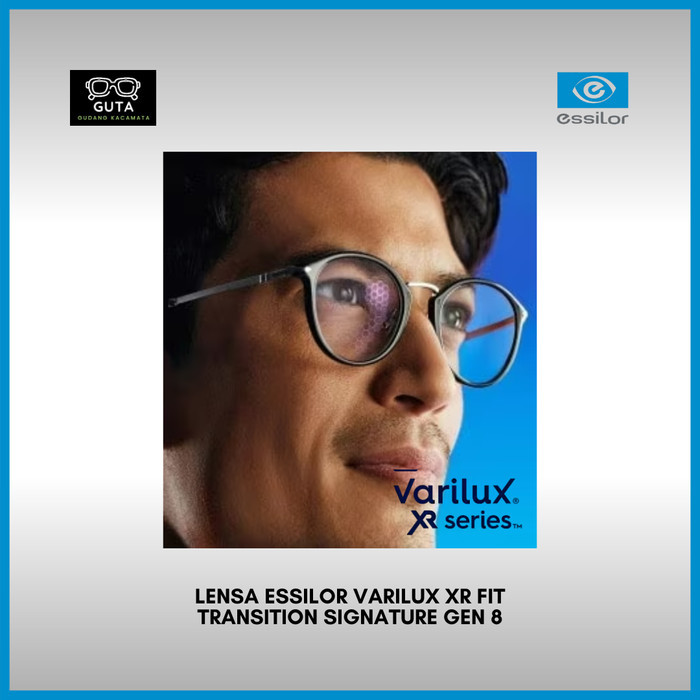 Lensa Kacamata Progresif Crizal Essilor Varilux XR Fit Transitions Signature GEN 8 Original