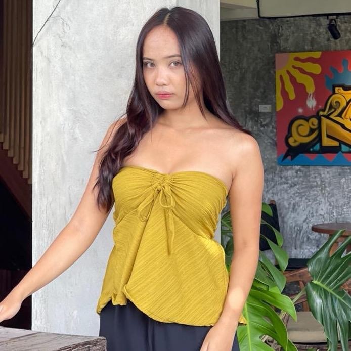 Yuki Top kemben lady crush baju atasan wanita sexy korean style baju kondangan Tank top Yukk tanpa t