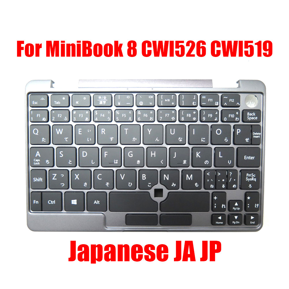 Laptop Palmrest For Chuwi For MiniBook 8 CWI526 CWI519 MB1971002 XK-HS066 Gray With Backlit Japanese