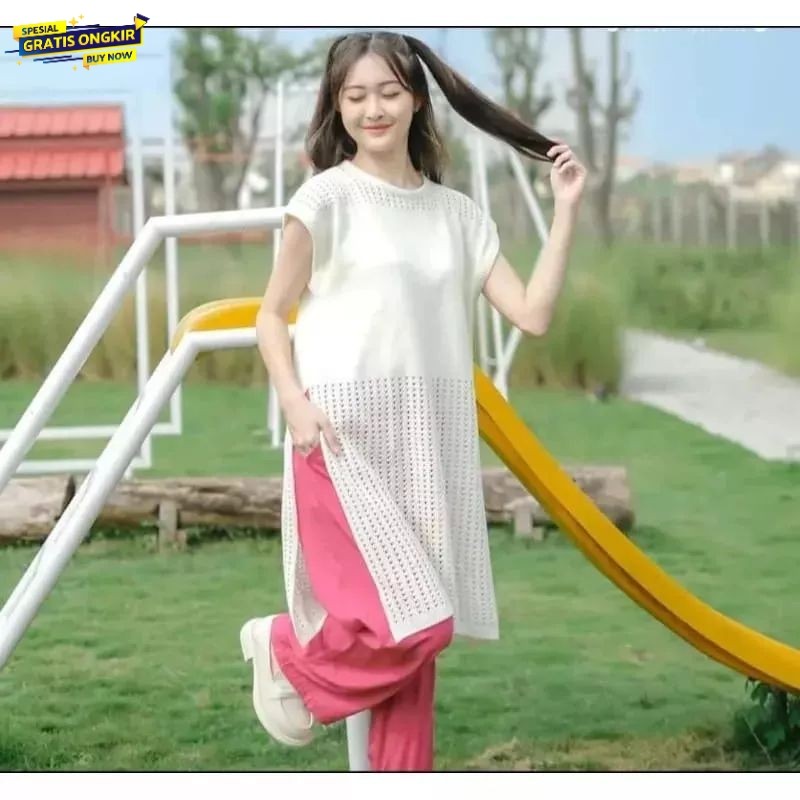 RUBY DRESS JARING / TUNIK RUBY JARING RAJUT / DRESS RAJUT JARING / OUTWEAR RAJUT WANITA