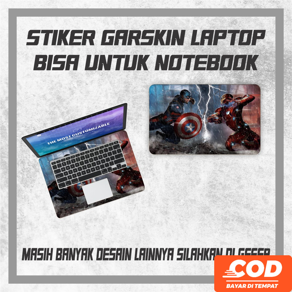 Garskin Laptop MARVEL terbaru Garskin Laptop Avengers