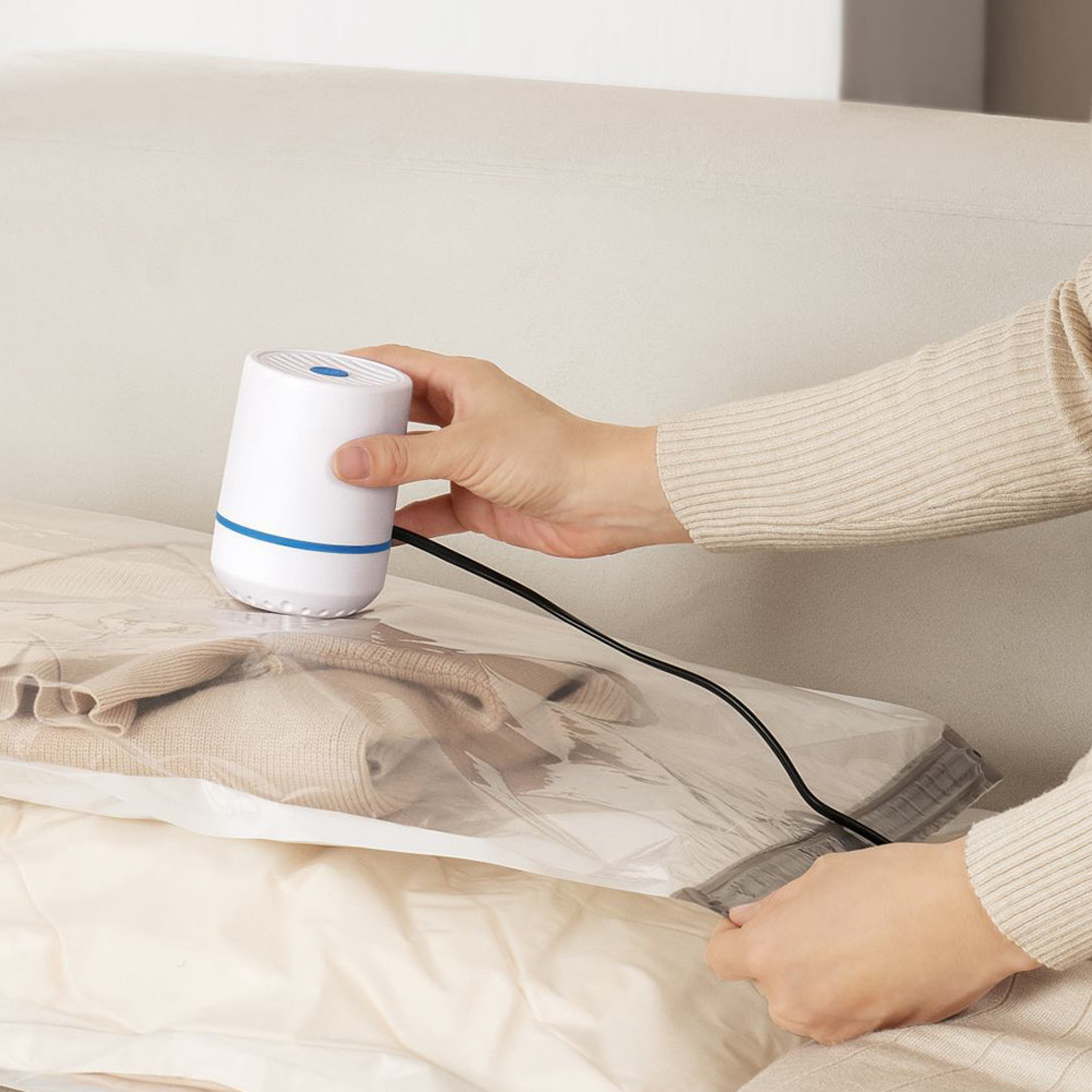 Portable Mini Vacuum Sealer Machine Cordless Automatic Vacuum Pump Electric Vacuum Compression Pump 