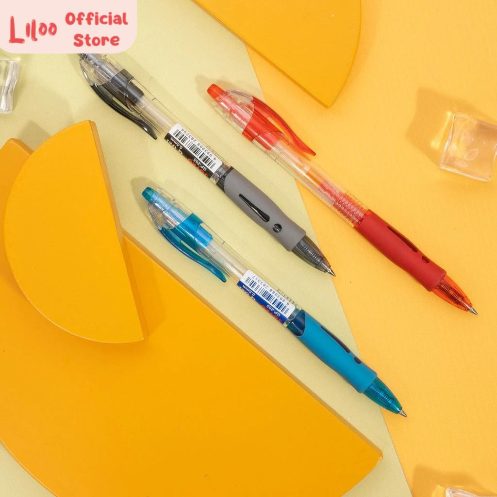 

Pulpen Pena Joyko GP-265 Q Gel 0.5 mm Gel Pen Flashee Cetek Hitam Biru Merah