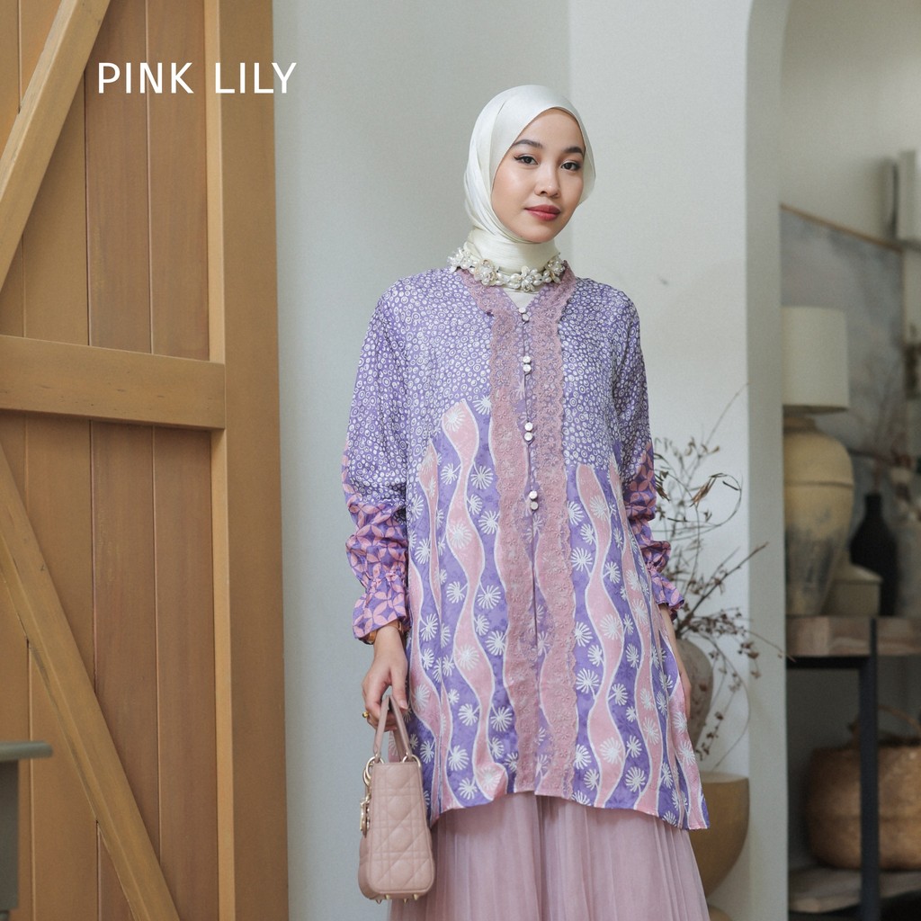 lok Nari Abaya Ethnicmine Baju Kondangan Batik Viscose