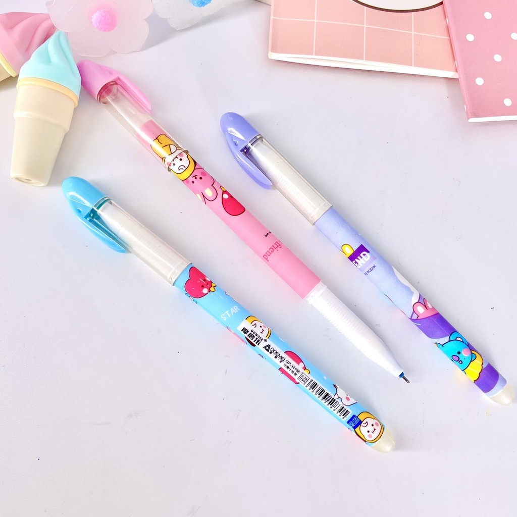

Pulpen Bisa Hapus Bolpoin Gel Erasable Pen Motif BT21 (Satuan)