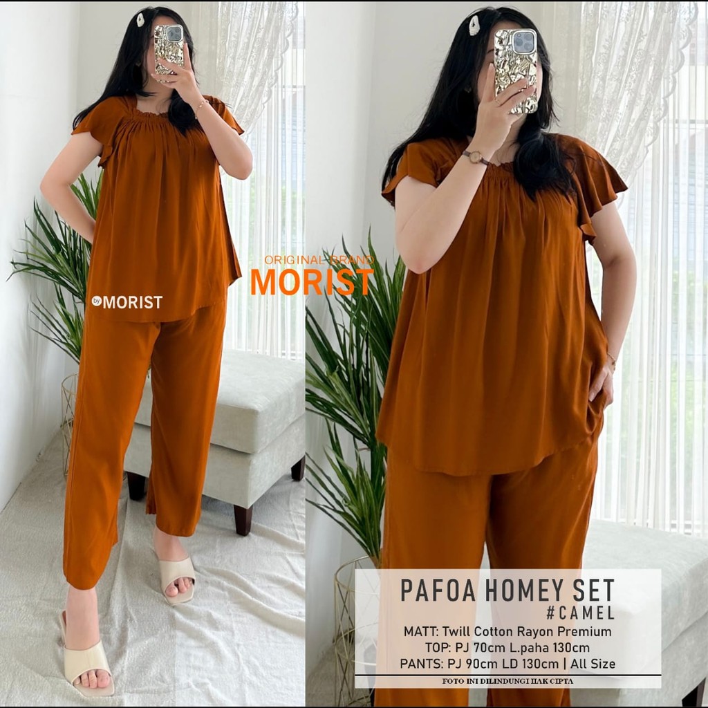 Pafoa homey set/setelan baju tidur/setelan kasual wanita/setelan baju rumah jumbo/piyama wanita jumb