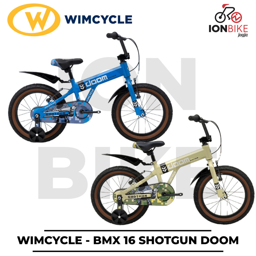 Sepeda BMX 16 Wimcycle Shotgun Doom Terbaru Anak Cowok Wim Cycle Shot Gun Murah Awet Kuat 5 6 7 Tahu