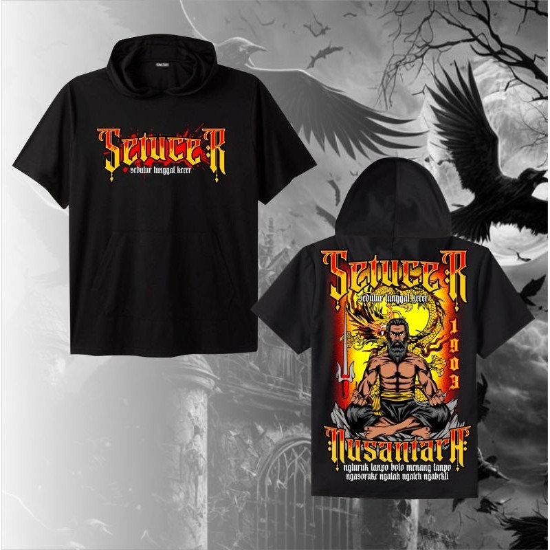 T-shirt Hoodie PSHW Motif Setucer Sedulur Tunggal Kecer By Asyawil Store