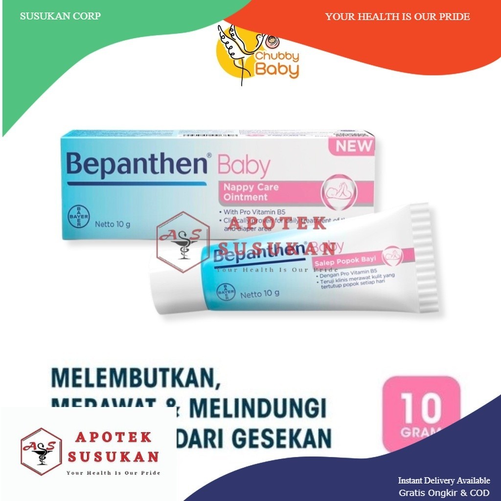 Bepanthen Salep Bayi Ruam Popok 10 gram | Salep Ruam Popok / Iritasi