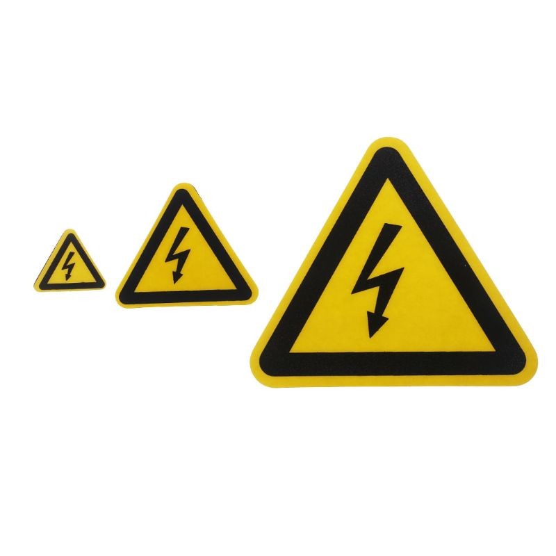 

Indoor Outdoor Hazardous Danger Shock Hazard Electrical Safety Warning Sign Label Sticker Decal Adhesive 3 Sizes