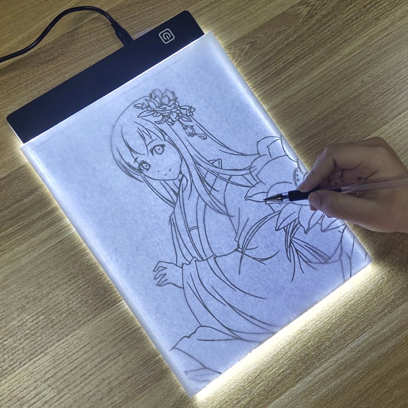 

Led Drawing Copy Pad 3 Level Dimmable Board Table Animation Painting Educational Toys Gift Adjustable Light Notepad For Children