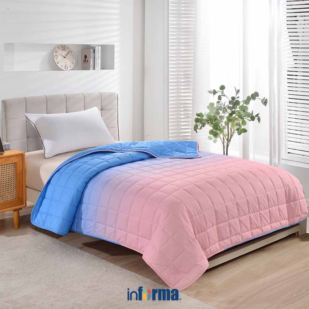 Informa 150x200 cm Marshmallow Bed Cover Polyester Metapricot Selimut Ranjang Pelapis Blanket Akseso