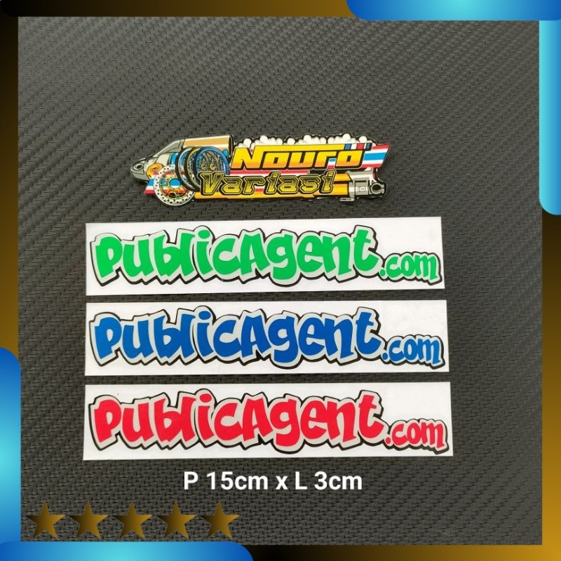 Stiker cutting public agent berkualitas Lightnaziashop