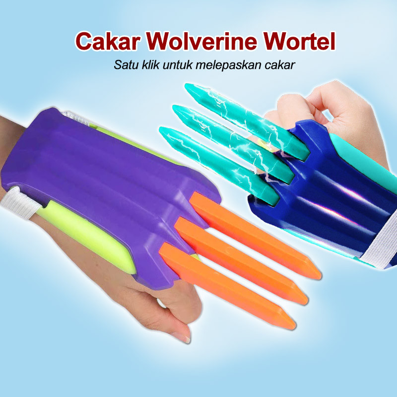Pisau Wortel Cakar Wolverine/Mainan Penghilang Stres Cakar Serigala/Mainan Cakar Serigala/Cakar Berl