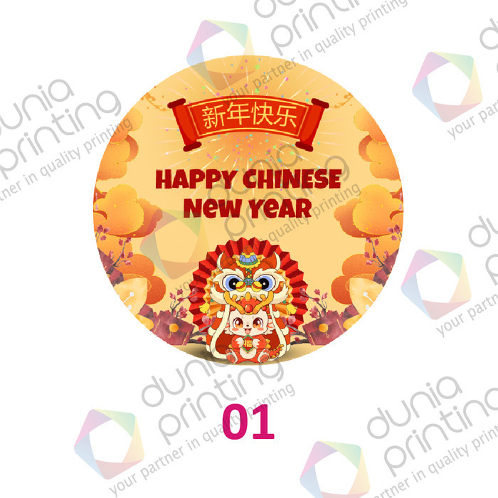 

Stiker thank you bulat Imlek Chinese New Year ekonomis 4 cm - 01