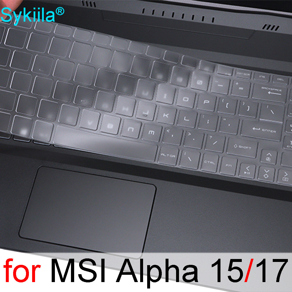Keyboard Cover for MSI Alpha 15 Alpha 17 AMD Advantage Edition Silicone Protector Skin Case 15.6 17.