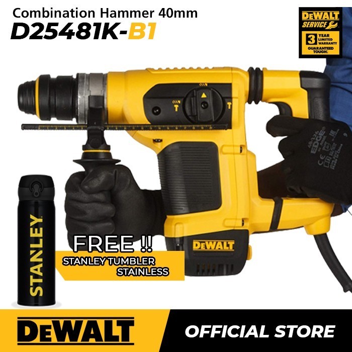 Dewalt Demolition Hammer / Bor Bobok Beton 1050Watt 40mm D25481K