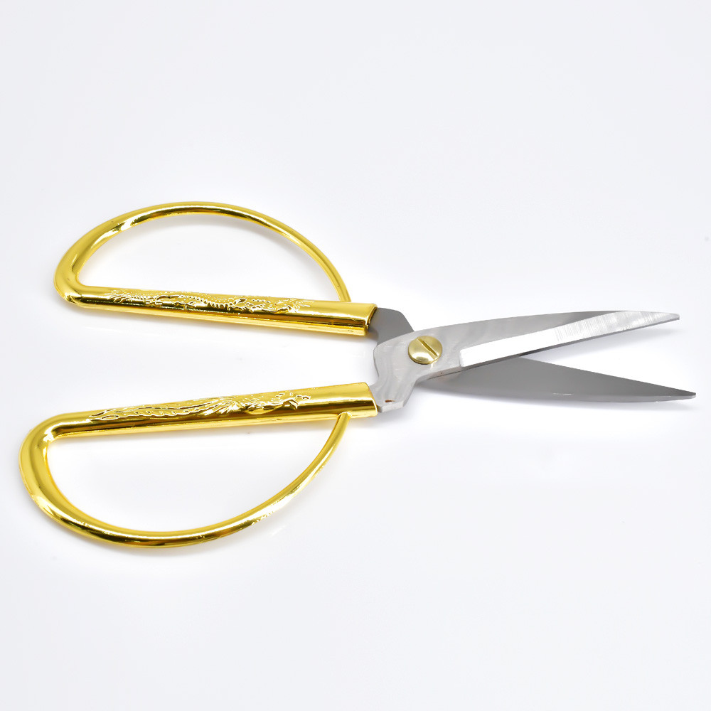 

Multifunction Dragon Phoenix Scissor Shears Stainless Steel Gold Alloy Handle Shear Tool Snip Tailor Cross-stitch Thread Scissor