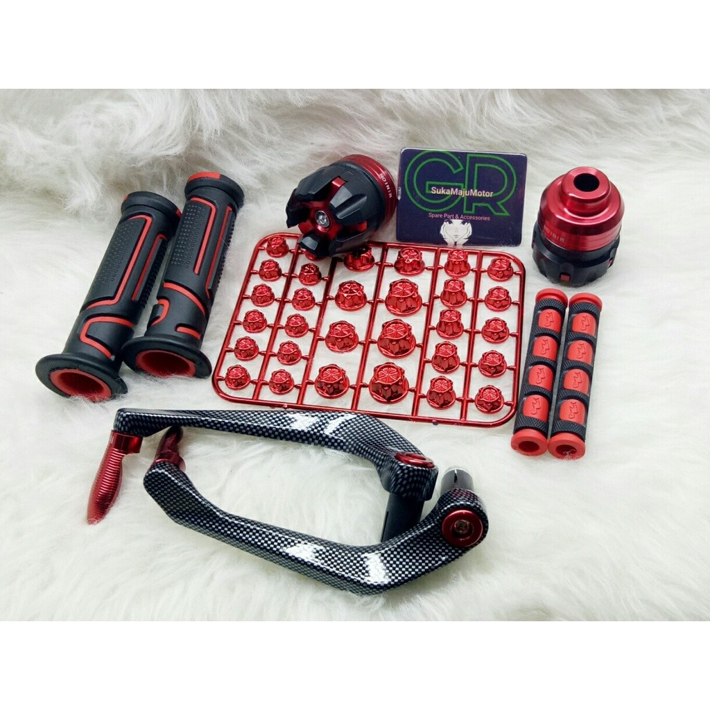 #CLN# Handguard karbon handgrip fastbikes karet handle rem jalu as roda monel probolt paket universa