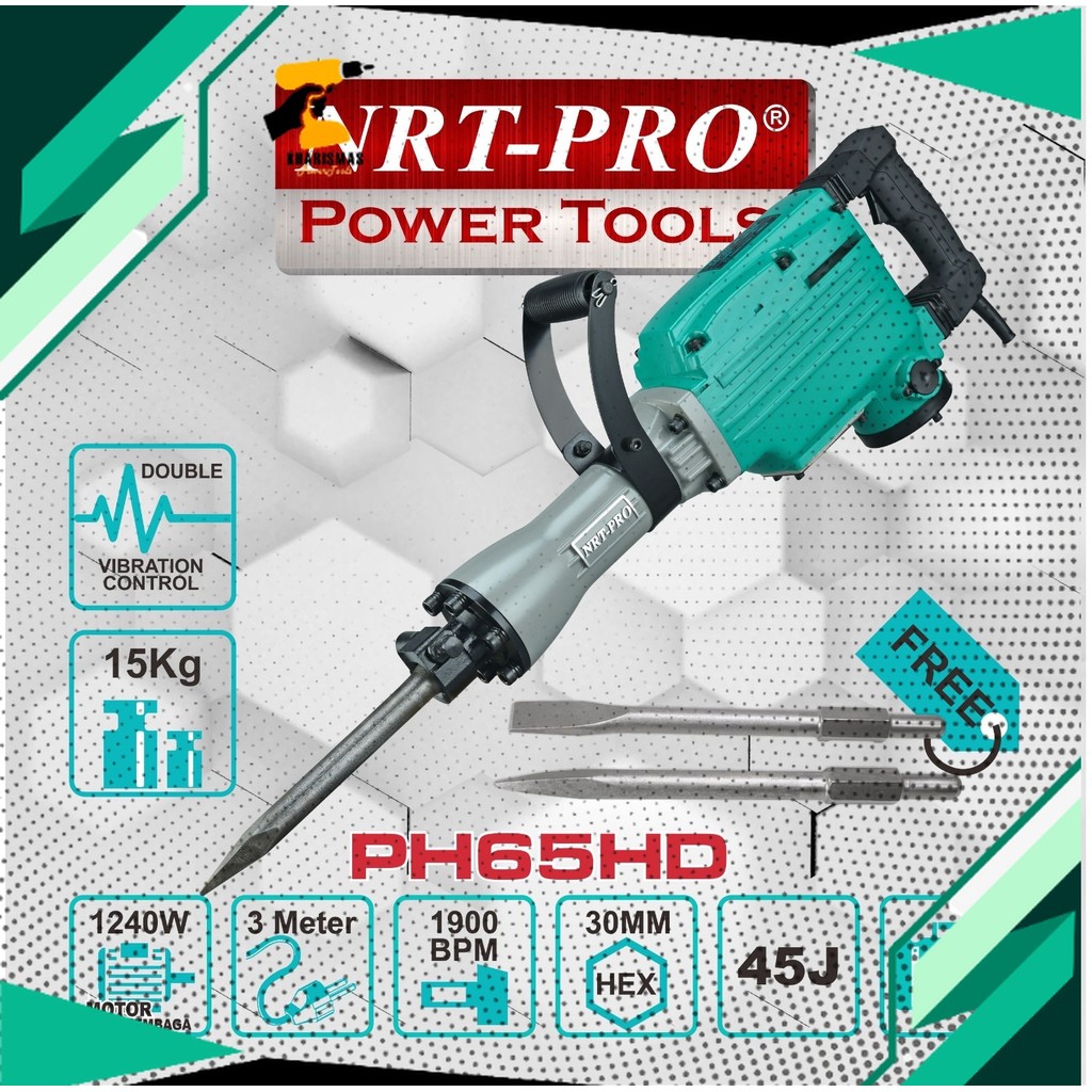 HAMMER DEMOLITION / BOR BOBOK BETON / JACK HAMMER PH 65 HD NRT-PRO