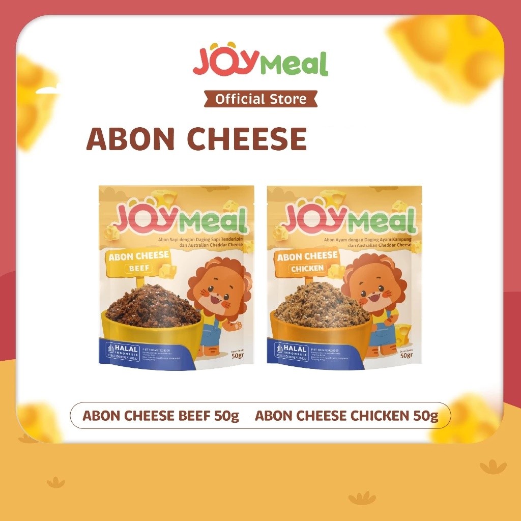 

JoyMeal ABON CHEESE 50gr I Abon MPASI Sehat Bayi & Anak