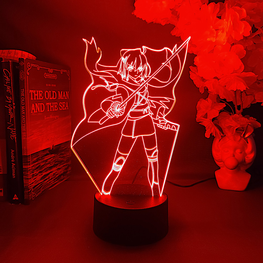 okita souji fate lamp 7 color changing desktop ornament fate grand order okita souji figure nightlig