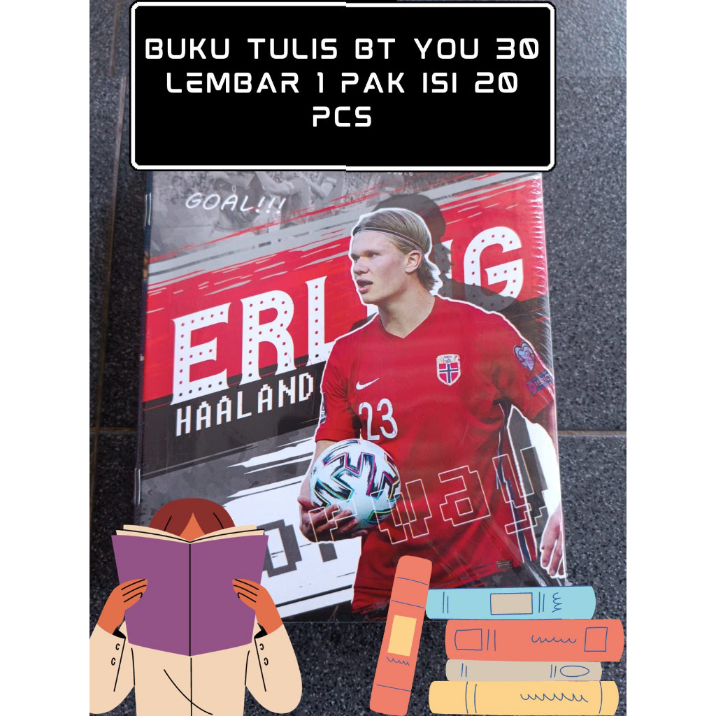 

BUKU TULIS BERGARIS BIASA 30 LEMBAR MEREK BT YOU 1 PAK ISI 20 BUKU